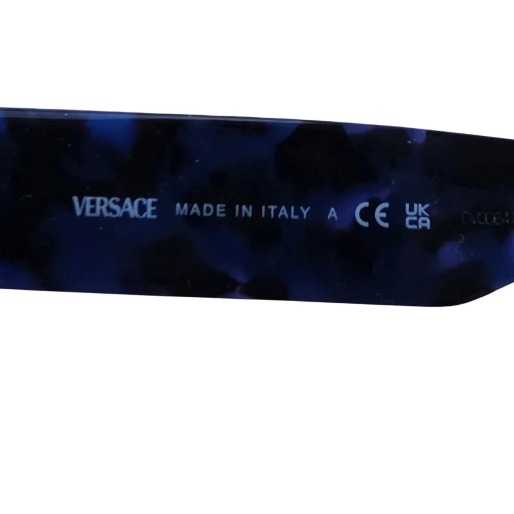 Versace 4464 Frames Blue Tortoise Rectangular Medusa‎ Logo Italy 5458/87 55mm
